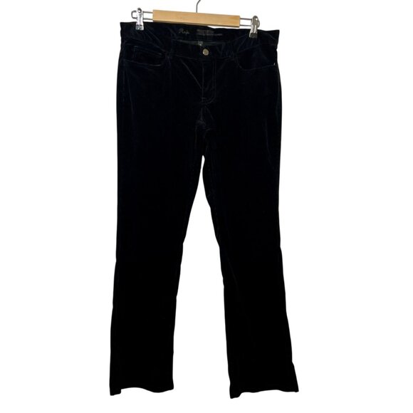 Ralph Lauren Black Corduroy Boot Cut Jeans Classic Stretchy Size 10 - Picture 1 of 10